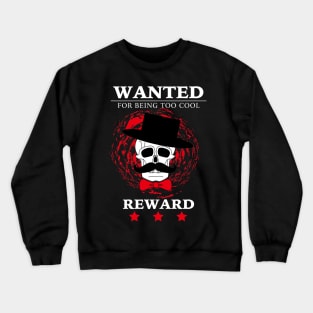 Wanted Skull Crewneck Sweatshirt